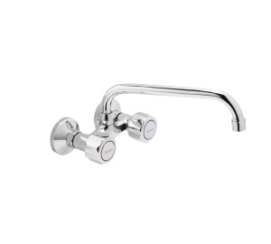 Grupo mural fregadera 11 cm caño tubo alto 24 cm GAMMA
